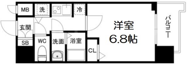 S-RESIDENCE天満Gracisの物件間取画像